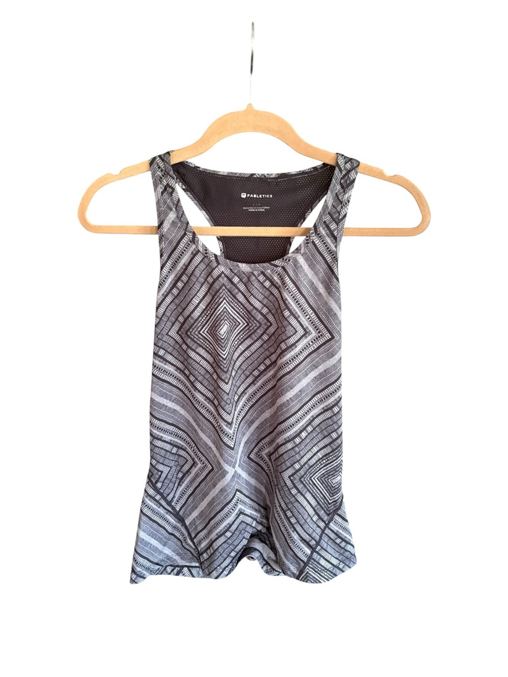 Fabletics Geometric Print Racerback Workout Tank Top